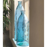 RECYCLED GLASS VASE CLASSIC BLUE LARGE