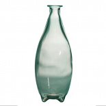 RECYCLED GLASS VASE BARBOTINE CLEAR
