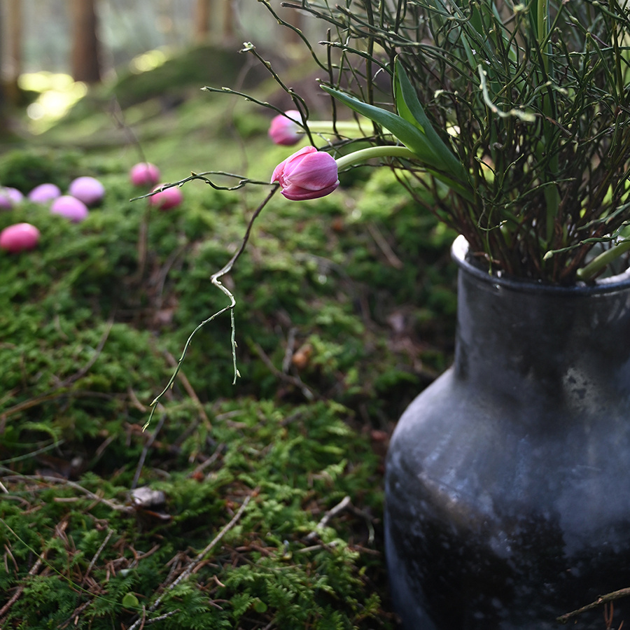 RECYCLED GLASS VASE AMPLE MIDNIGHT LARGE