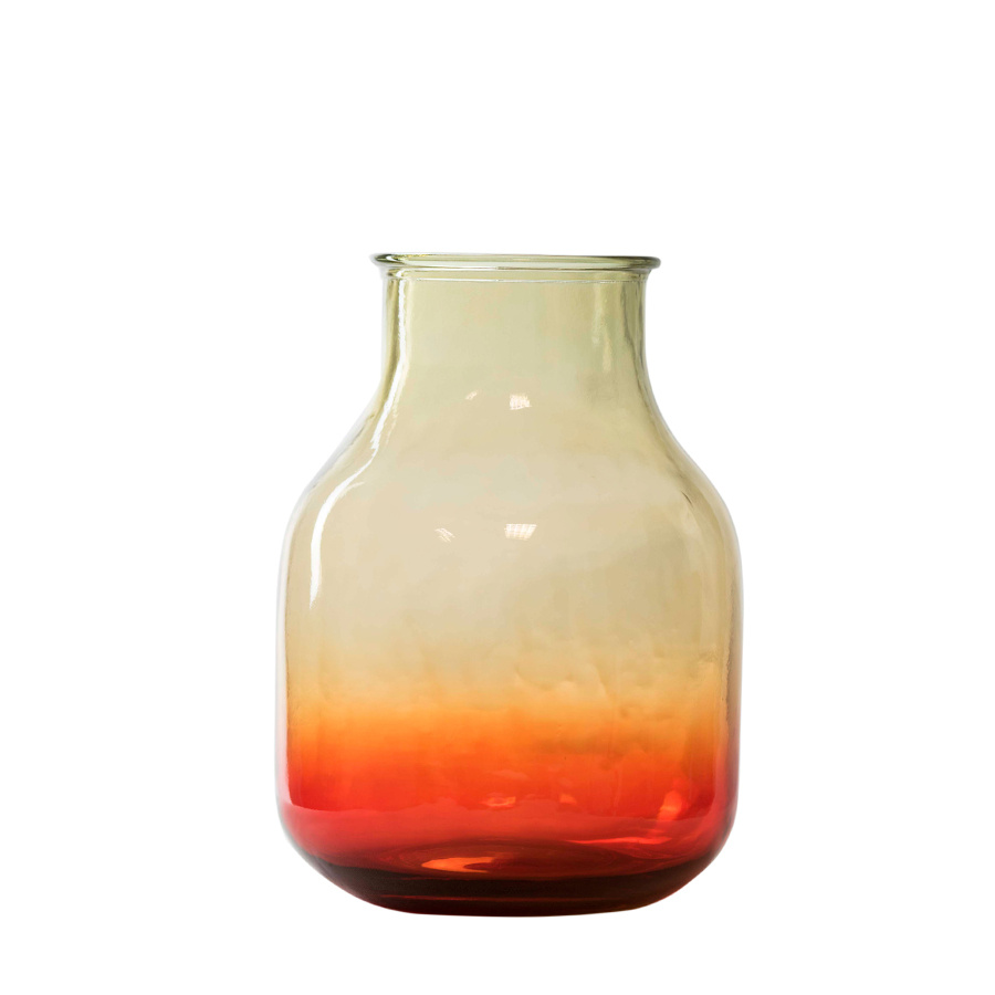 RECYCLED GLASS VASE AMPLE SUNRISE LARGE