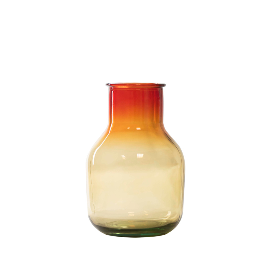 RECYCLED GLASS VASE AMPLE SUNSET SMALL