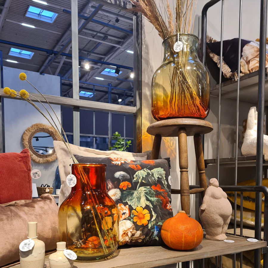 RECYCLED GLASS VASE AMPLE SUNSET SMALL