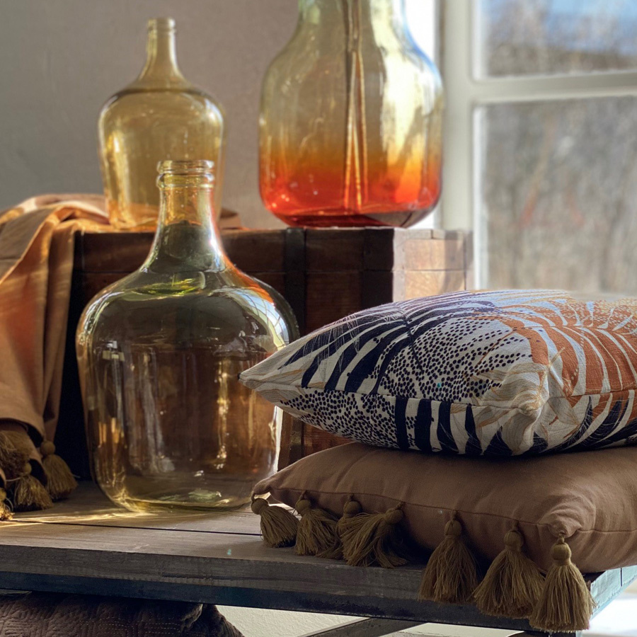 RECYCLED GLASS VASE DAME SAND