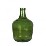 RECYCLED GLASS VASE DAME GREEN