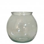 VASE ARRONDI CLEAR SMALL RECYCLED GLASS