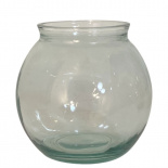 VASE ARRONDI CLEAR LARGE RECYCLED GLASS