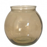 VASE ARRONDI BROWN SMALL RECYCLED GLASS