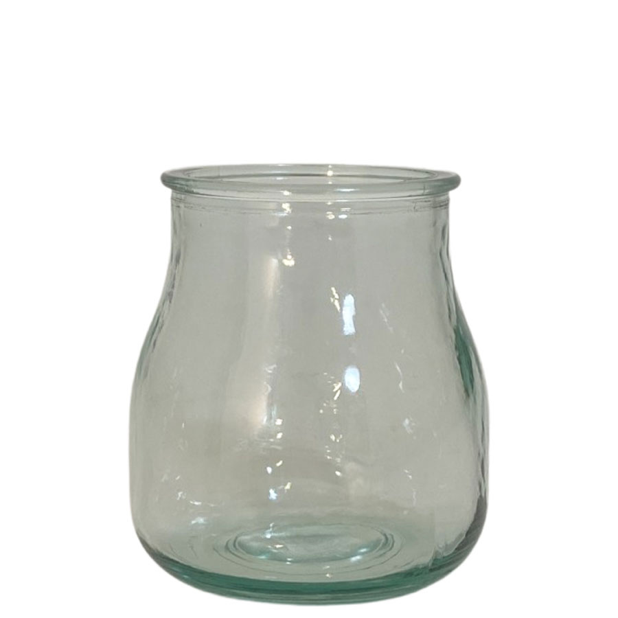VASE MINI AMPLE CLEAR RECYCLED GLASS