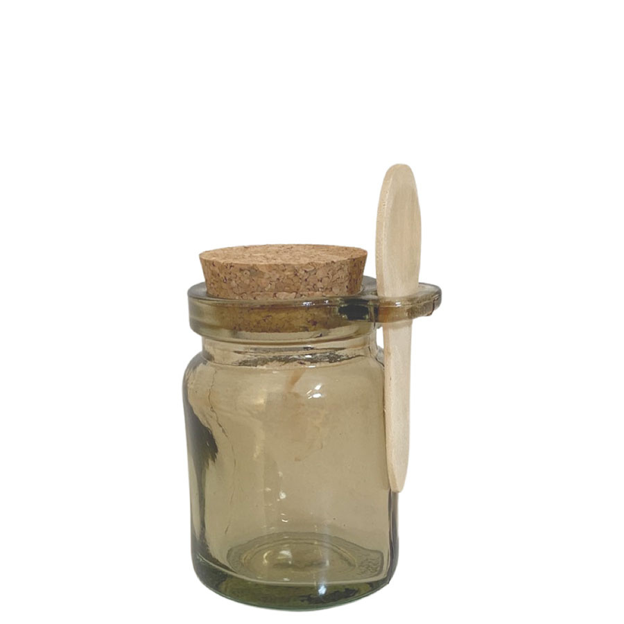 JAR MIZZLE BROWN RECYCLED GLASS