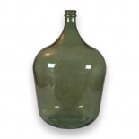 RECYCLED GLASS VASE DAMEJEANNE XLARGE SOFT GREEN
