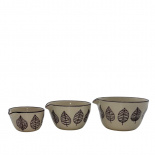 MINI BOWL w. SPOUT IRIS 3set MINI BOWL w. SPOUT IRIS 3set