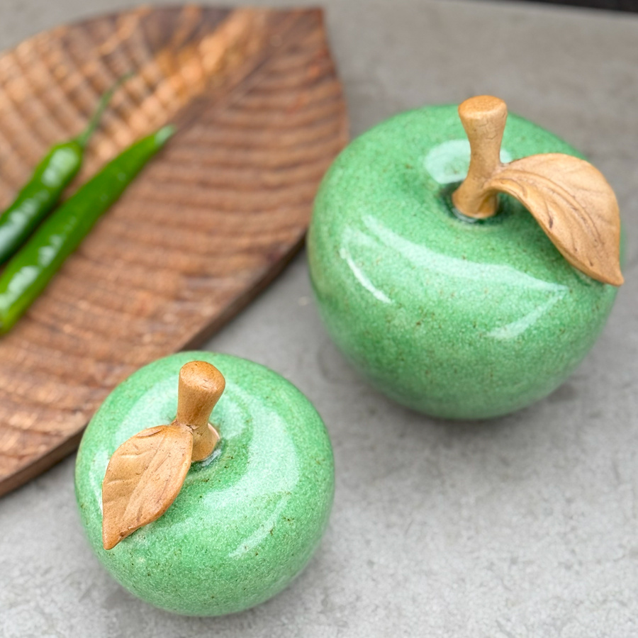 DECORATION APPLE GREEN L