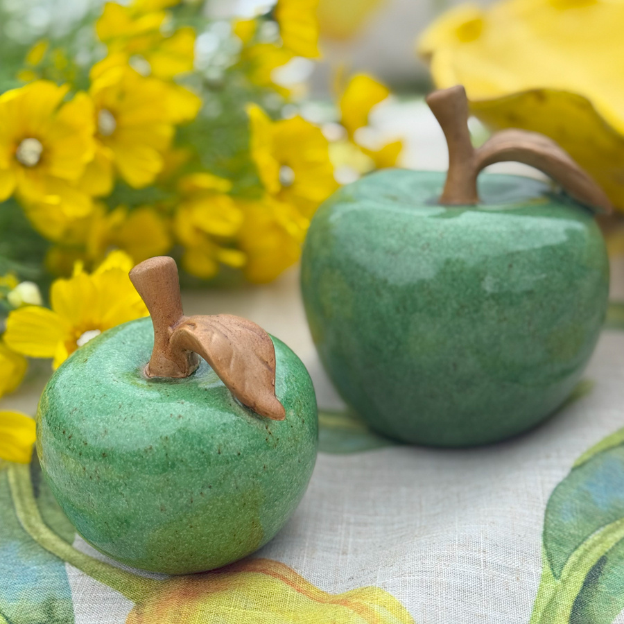 DECORATION APPLE GREEN L