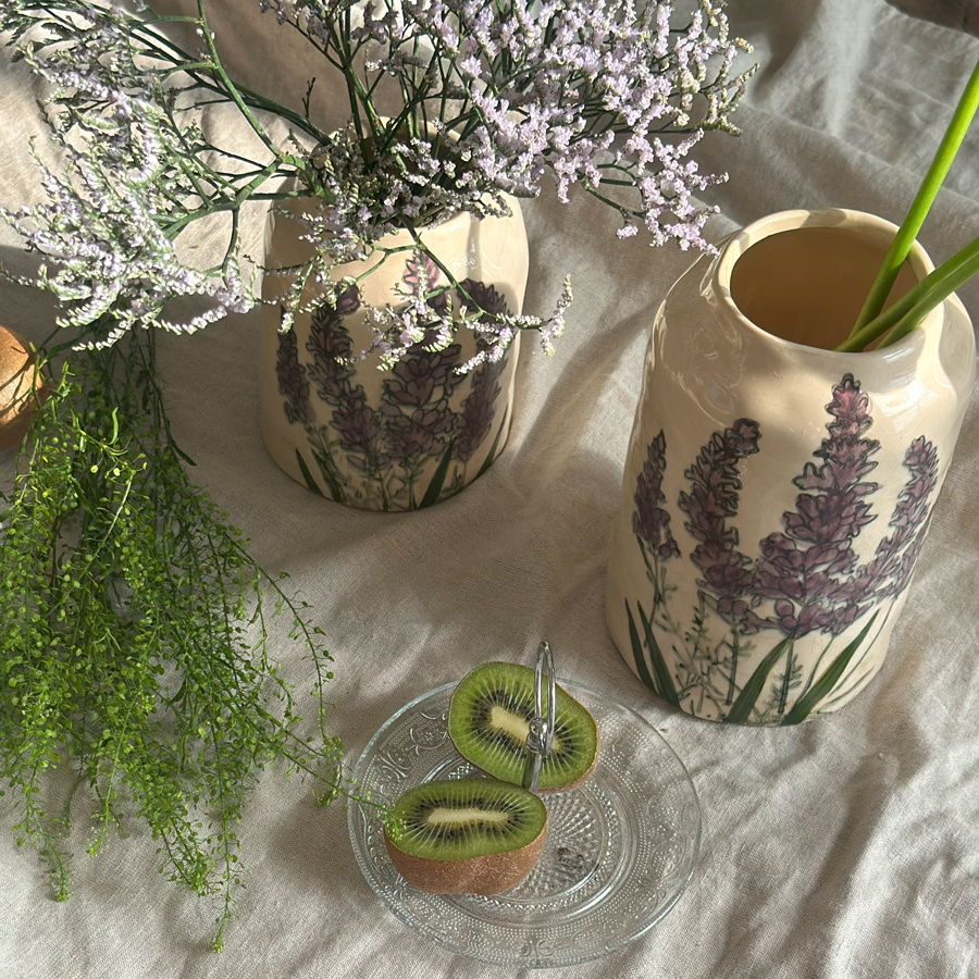 VASE LAVENDER L