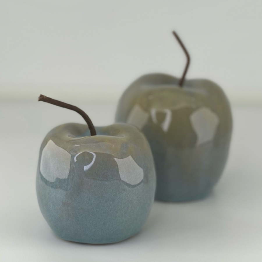 DECORATION APPLE BLUE FOG S