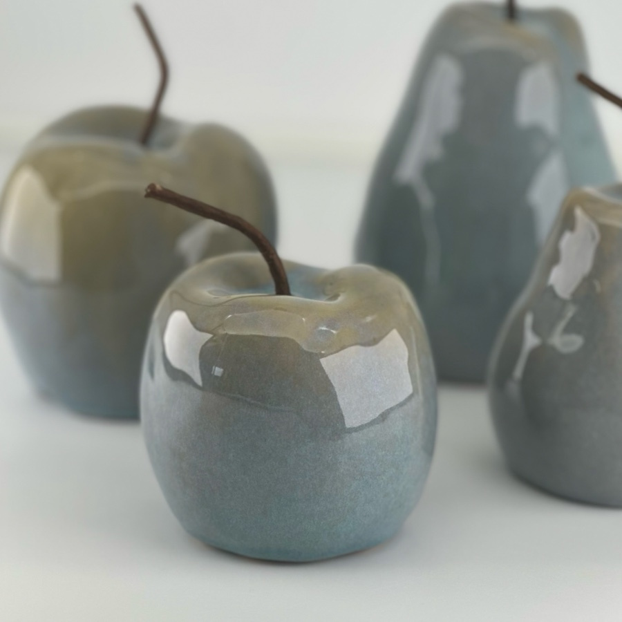 DECORATION APPLE BLUE FOG S