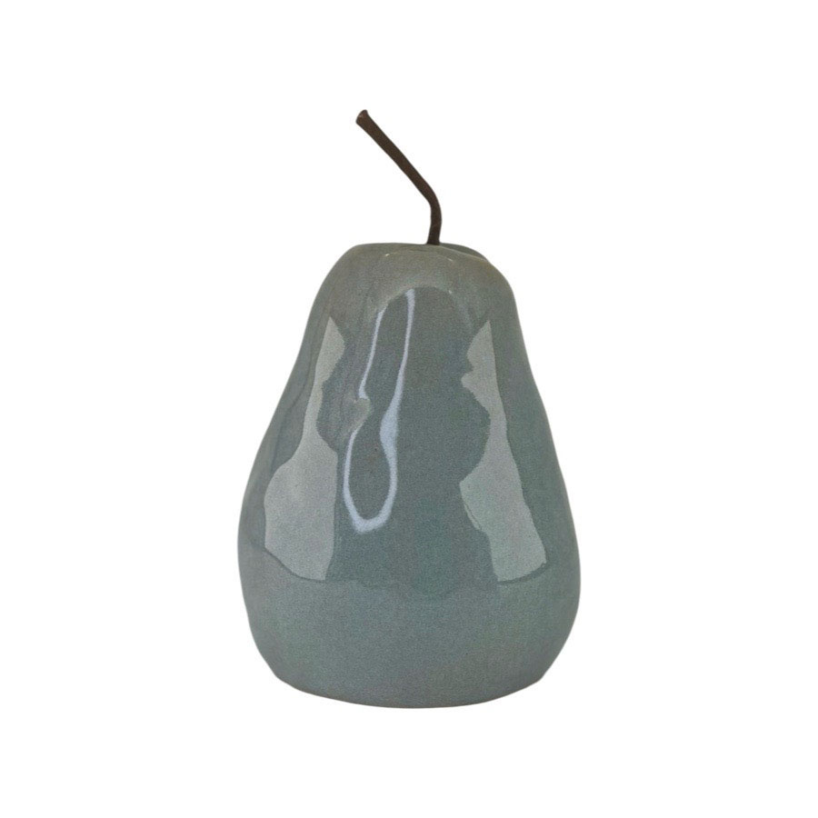 DECORATION PEAR BLUE FOG L