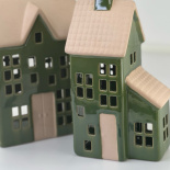 CANDLE HOLDER TEAstr. 2 GREEN CANDLE HOLDER TEAstr. 2 GREEN