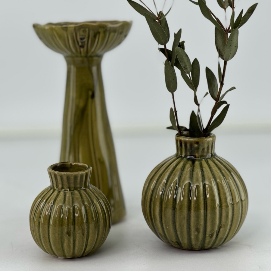 MINI VASE BUMP GREEN