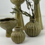 CANDLE HOLDER ORELLA GREEN CANDLE HOLDER ORELLA GREEN