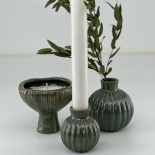 CANDLE HOLDER ORELLA PETROL CANDLE HOLDER ORELLA PETROL