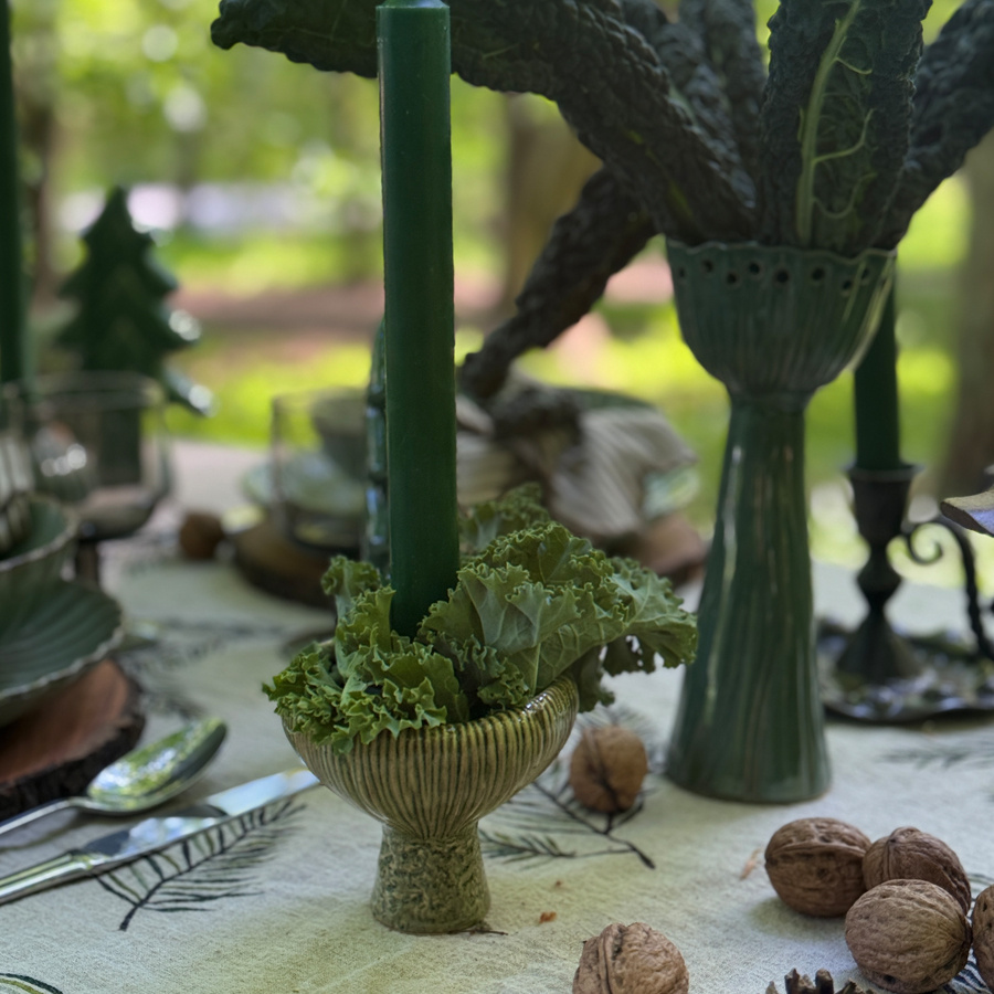 CANDLE HOLDER ORELLA PETROL