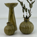 VASE LOTUS GREEN S VASE LOTUS GREEN S