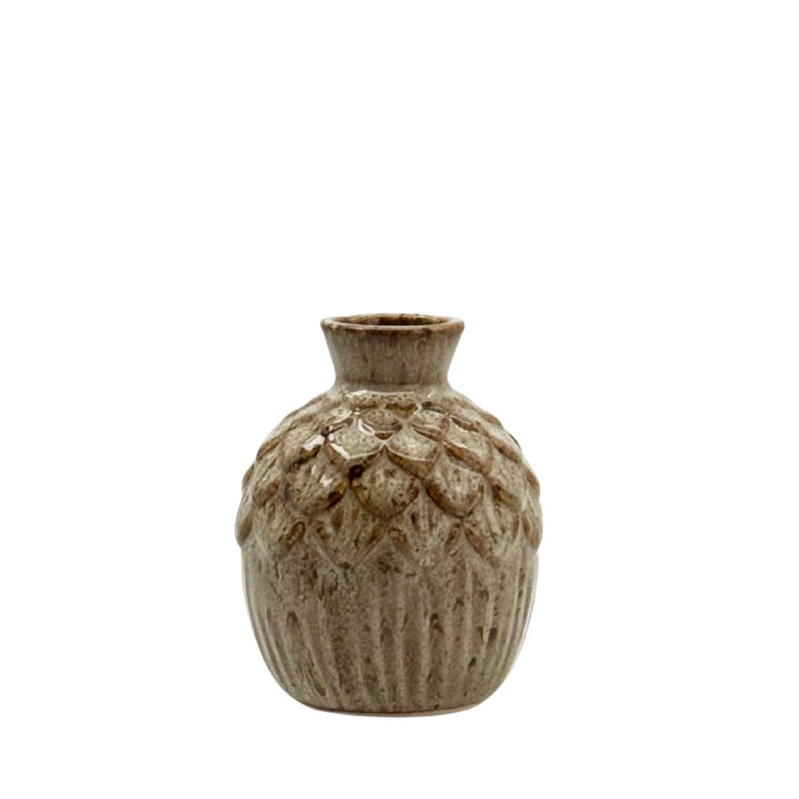 MINI VASE PINJE S BEIGE