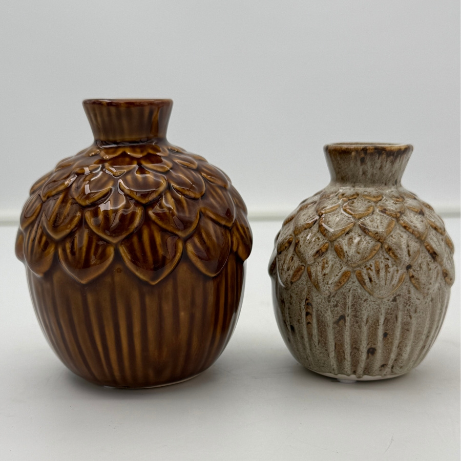 MINI VASE PINJE S BEIGE
