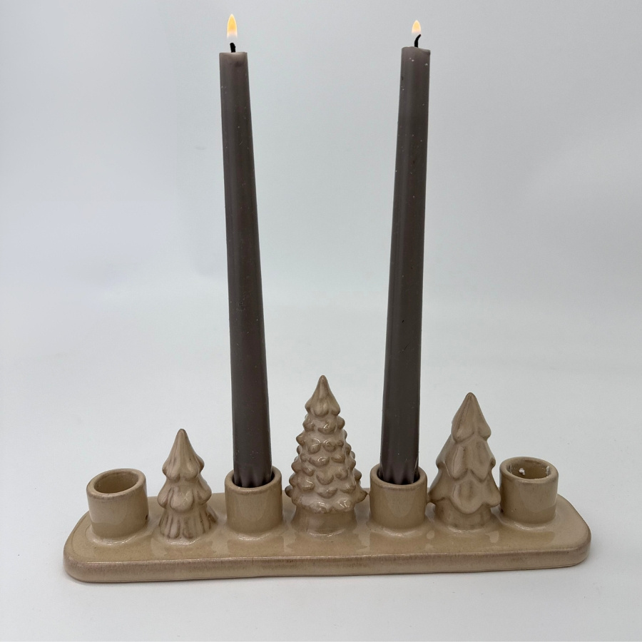 CANDLE HOLDER ADVENT HORIZON BEIGE