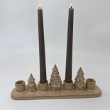 CANDLE HOLDER ADVENT HORIZON BEIGE CANDLE HOLDER ADVENT HORIZON BEIGE