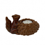 CANDLE HOLDER CHUBBY CHEEK BROWN CANDLE HOLDER CHUBBY CHEEK BROWN