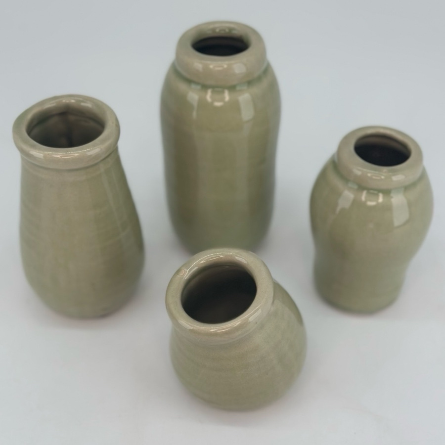 MINI VASE WONKY 4set GRASS