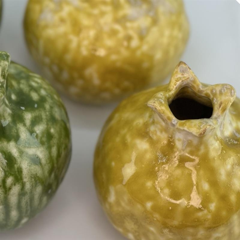 VASE POMEGRANATE YELLOW