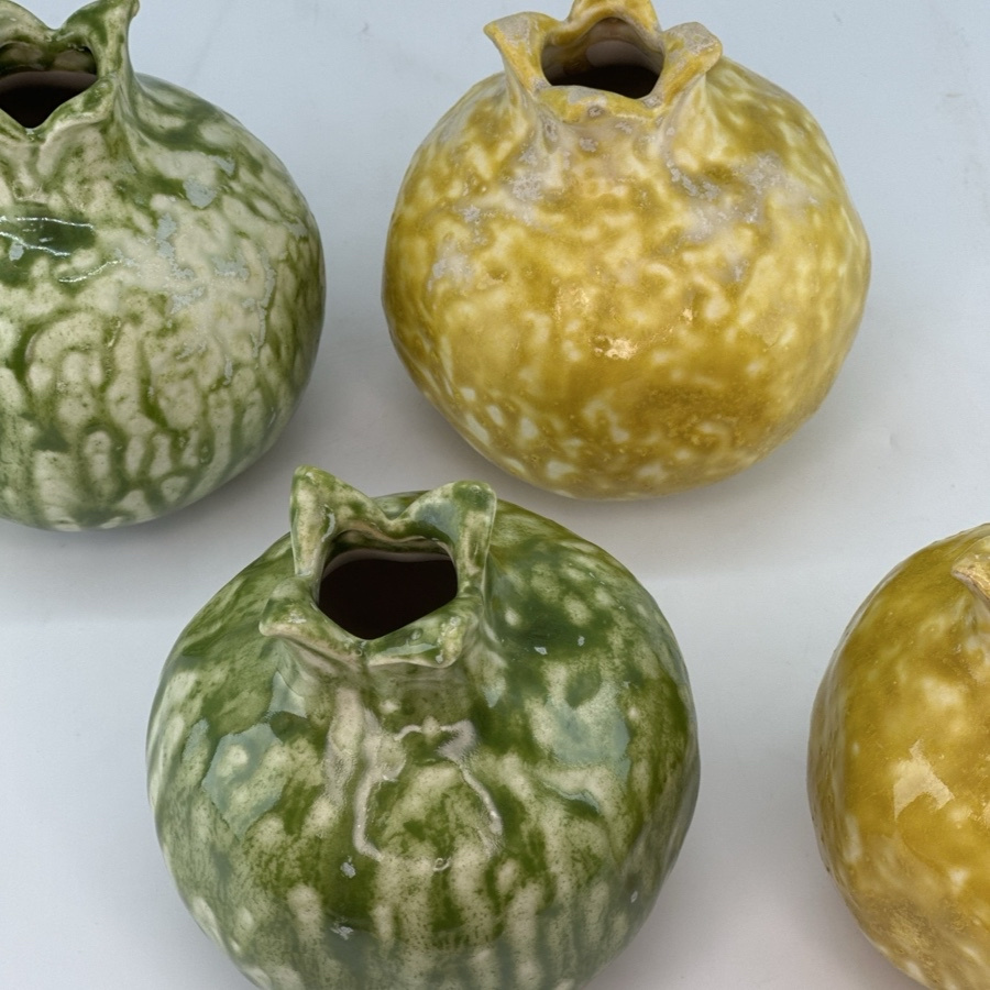VASE POMEGRANATE GREEN