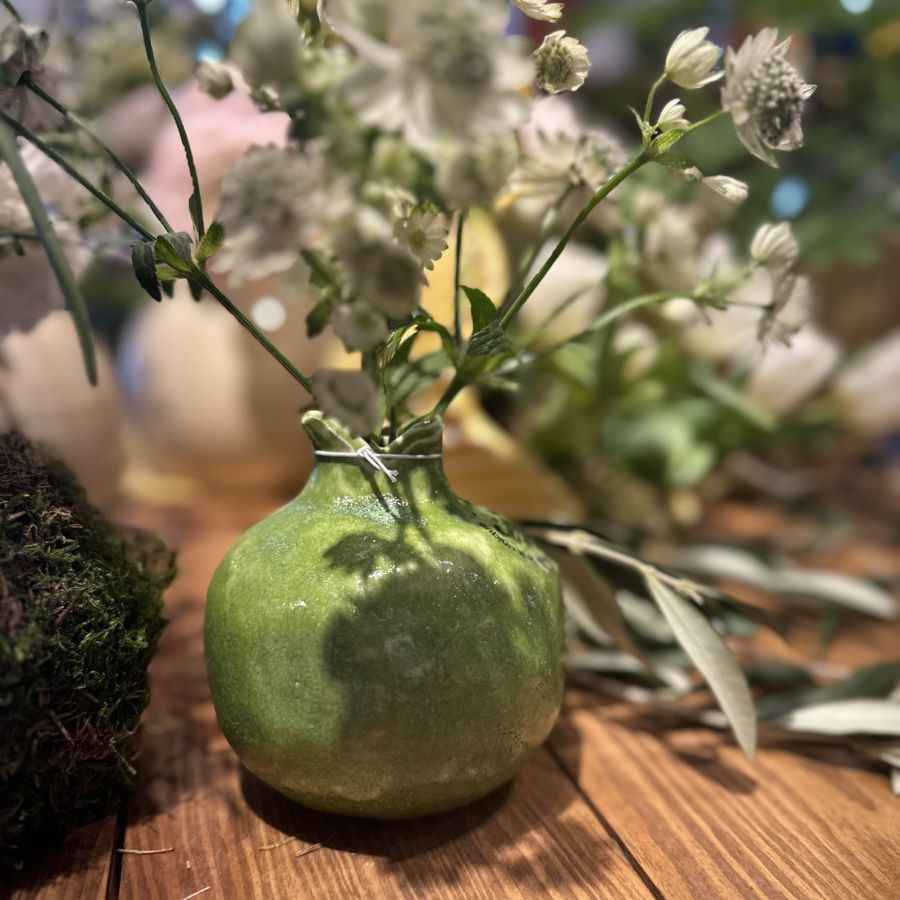 VASE POMEGRANATE GREEN