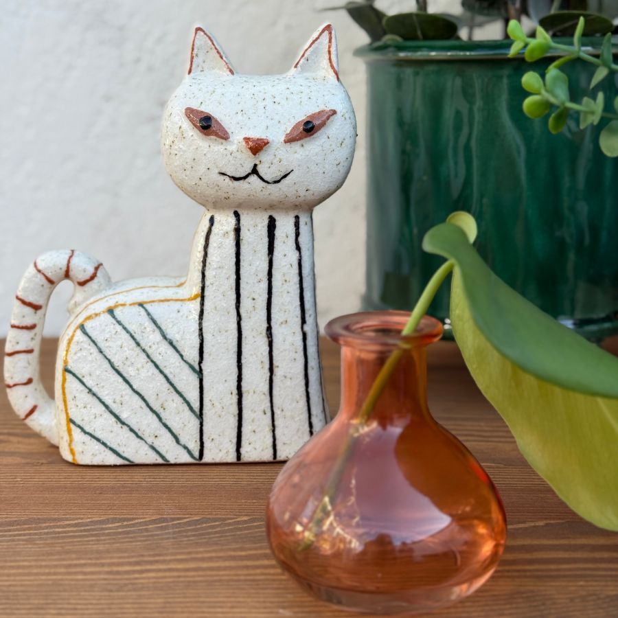 DECORATION CAT WHITE
