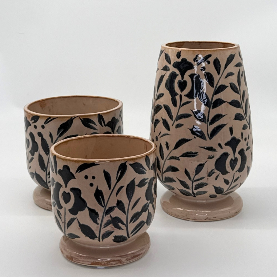 VASE INDIGO INK