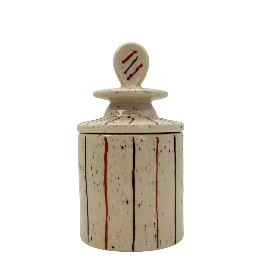 JAR STRIPE TURNED LID