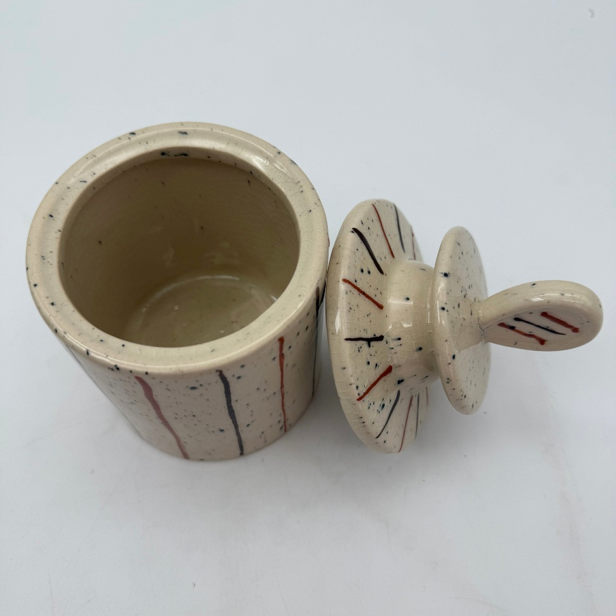 JAR STRIPE TURNED LID