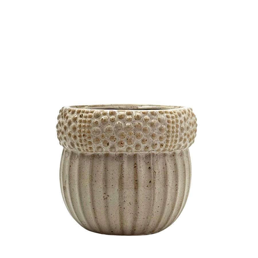 POT ACORN L BEIGE