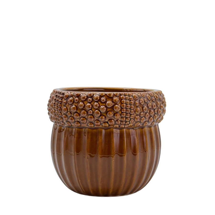POT ACORN L BROWN