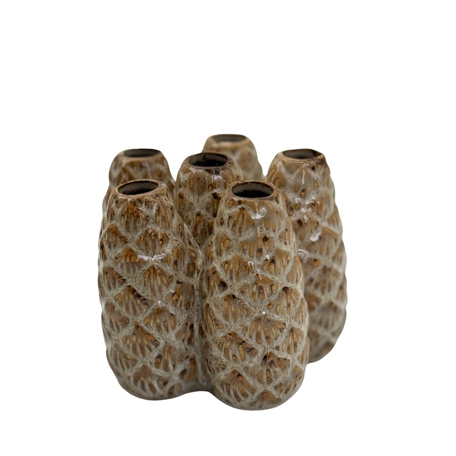 VASE MORI PINECONE BEIGE