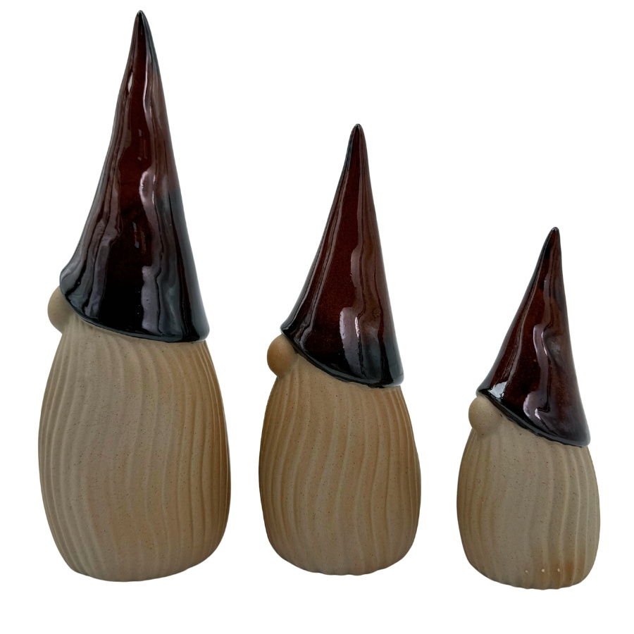 DECORATION GNOME BROWN M