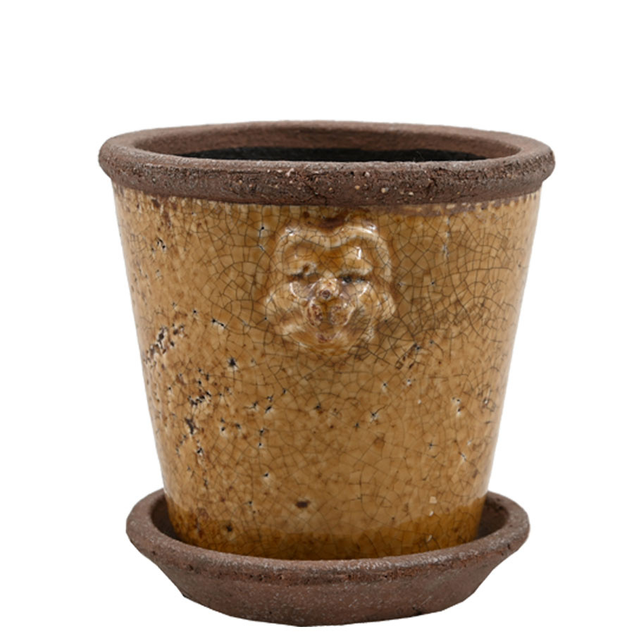 POT LION SMALL YELLOW