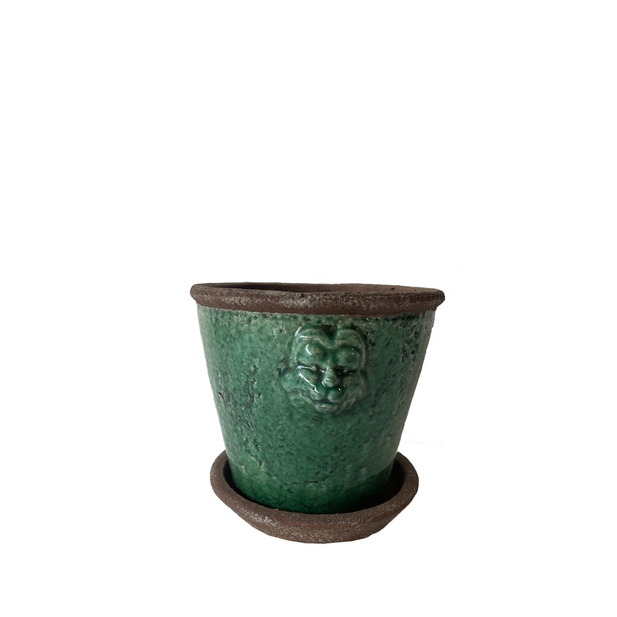 POT LION SMALL GREEN