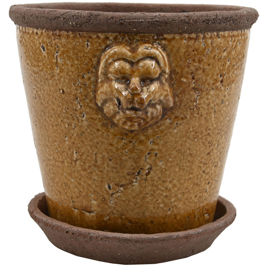 POT LION LARGE YELLOW