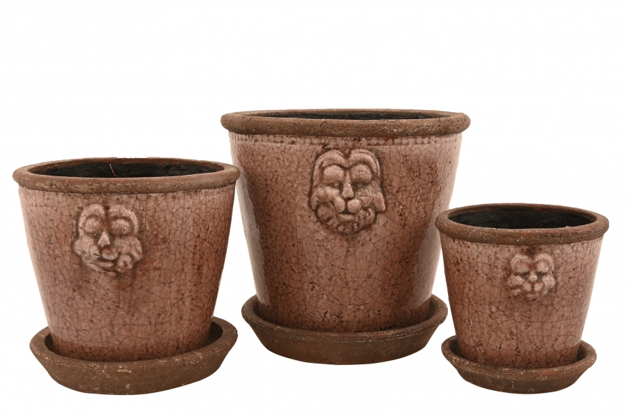 POT LION LARGE PURPLE