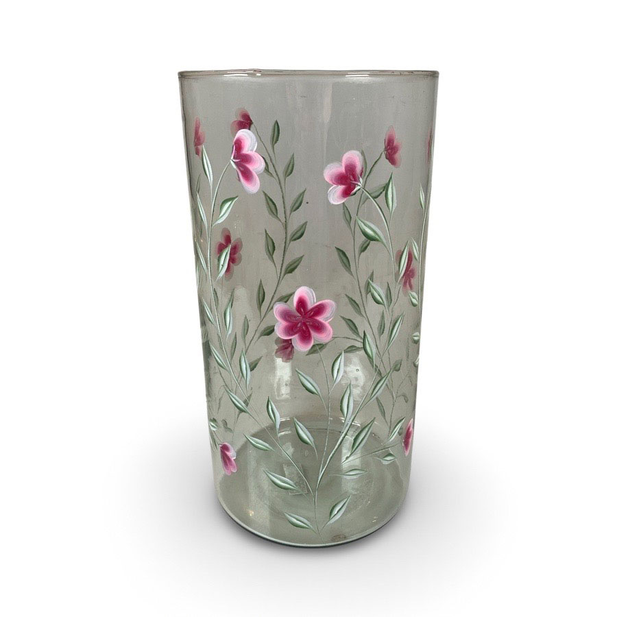 HANDPAINTED CANDLE HOLDER /VASE FLORA HIGH