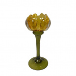 CANDLE HOLDER PROTEA SMALL LIGHT- YELLOW CANDLE HOLDER PROTEA SMALL LIGHT- YELLOW